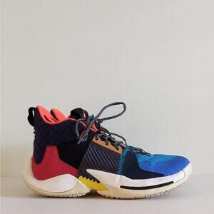 Nike Jordan Why Not Zero.2 AO6218-900 Multicolor Basketball Shoes Youth Sz 7Y